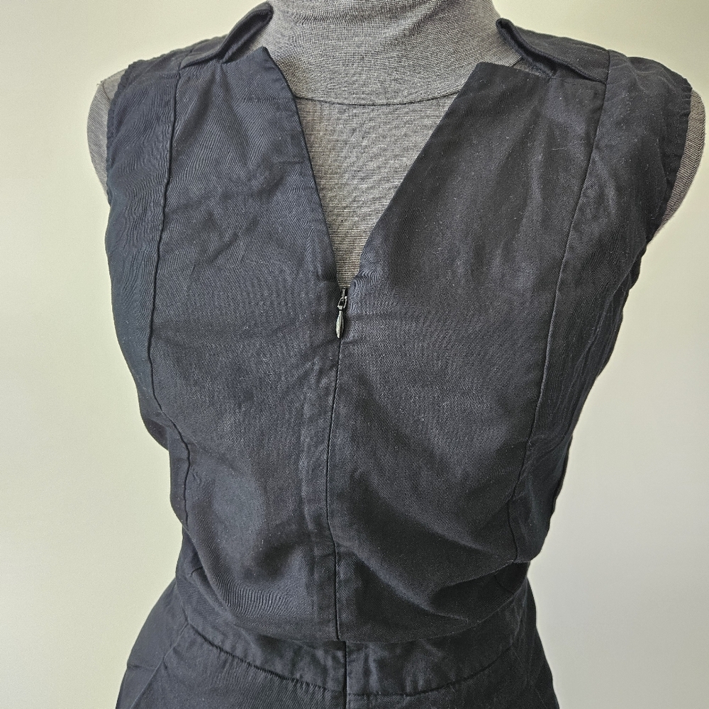 MM6 Maison Martin Margiela Black Sleeveless Zip Front Romper - Picture 12 of 15